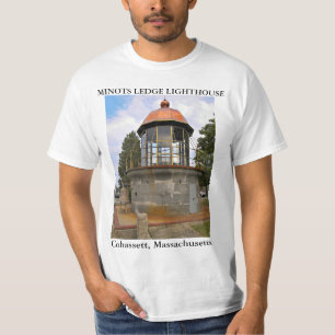 Camiseta Faro Minots Ledge, Cohassett Massachusetts