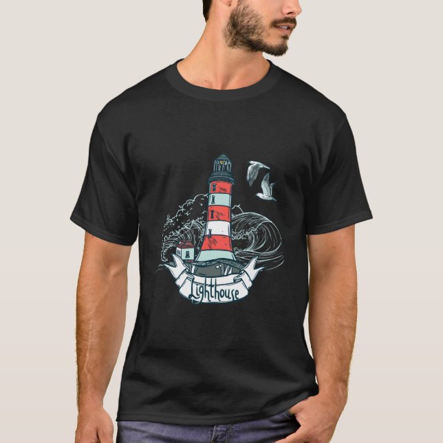 Camiseta Faro oceánico (Anverso)