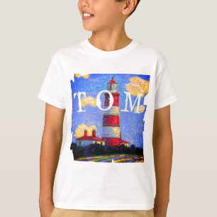 Camiseta Faro Pastel y nombre