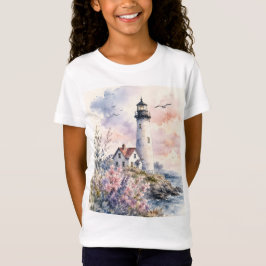 Camiseta Faro pintado a la acuarela