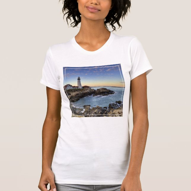 Camiseta Faro principal de Portland (Anverso)