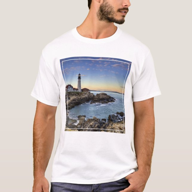 Camiseta Faro principal de Portland (Anverso)