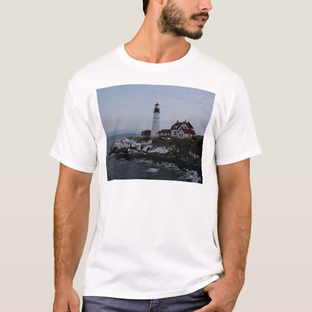 Camiseta Faro principal de Portland (Anverso)