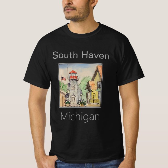 Camiseta Faro South Haven, Michigan (Anverso)