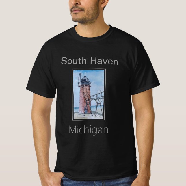 Camiseta Faro South Haven, Michigan (Anverso)