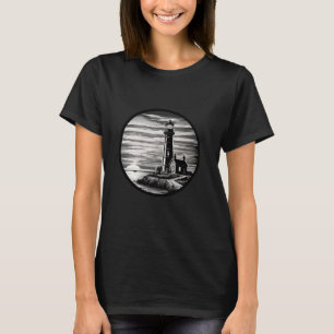 Camiseta Faro Verano Sunset Shore Art Sea Ocean Boati