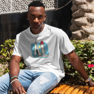 Camiseta Faro Y Barco De Vela