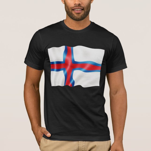 Camiseta Faroe Island - agitando (Anverso)