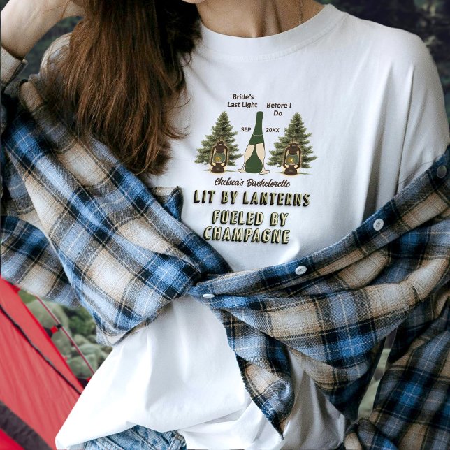 Camiseta Faroles Rústicos para Despedida de Soltera y Champ (Subido por el creador)