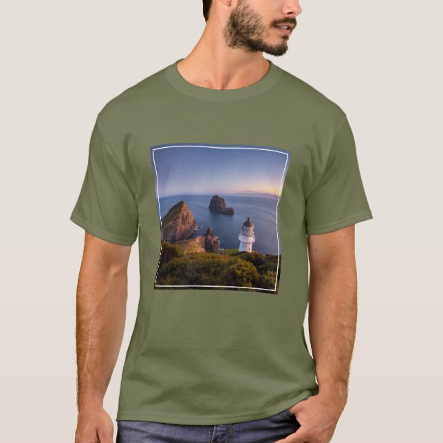 Camiseta Faros | Faro Cabo Brett Nueva Zelanda (Anverso)