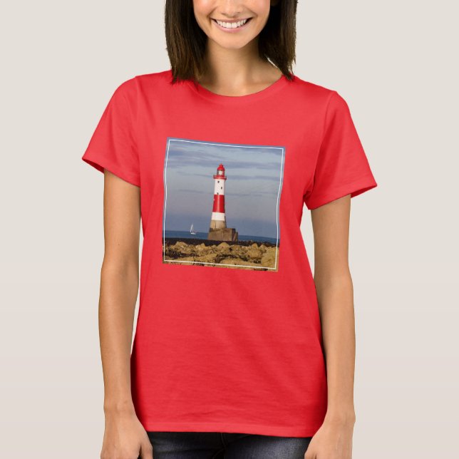 Camiseta Faros | Faro de Beach Head en Inglaterra (Anverso)