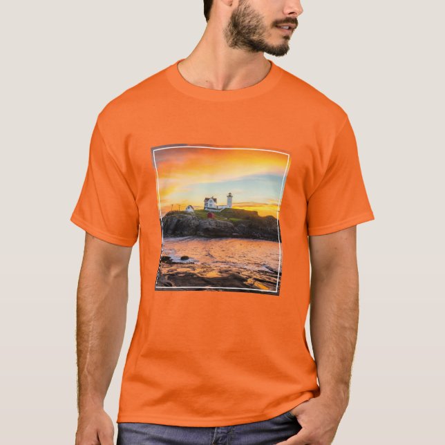Camiseta Faros | Nubble Lighthouse Maine (Anverso)
