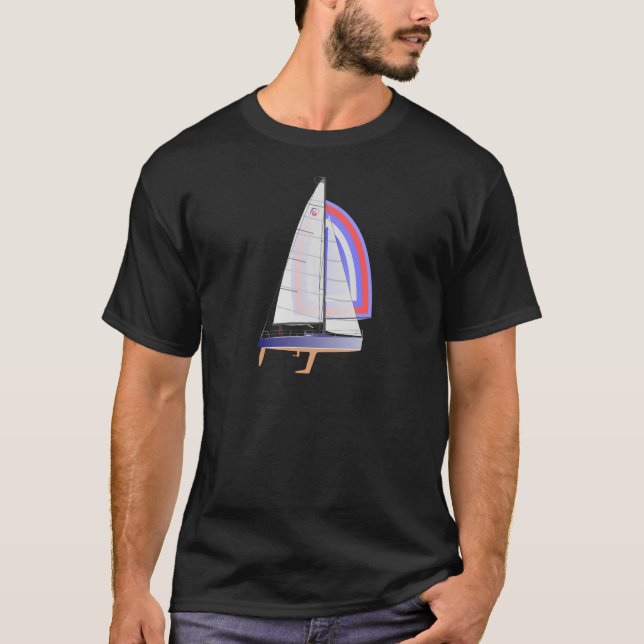 Camiseta Farr 30 un velero de las Carreras del diseño (Anverso)