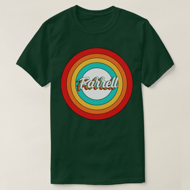 Camiseta Farrell Name Shirt Vintage Farrell Circle (Diseño del anverso)