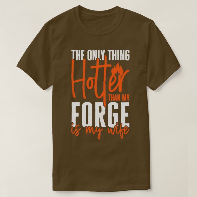 Camiseta Farrier Farrier Forge Anvil Funny Forger Wife T (Diseño del anverso)