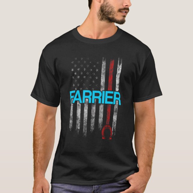 Camiseta Farrier Horseshoe Hoof Trimming Equine Shoeing   (Anverso)
