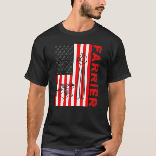 Camiseta Farrier Horseshoe Hoof Trimming Equine Shoeing 12