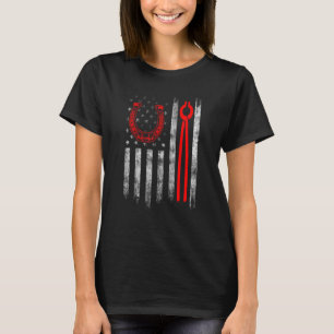 Camiseta Farrier Horseshoe Hoof Trimming Equine Shoeing _17