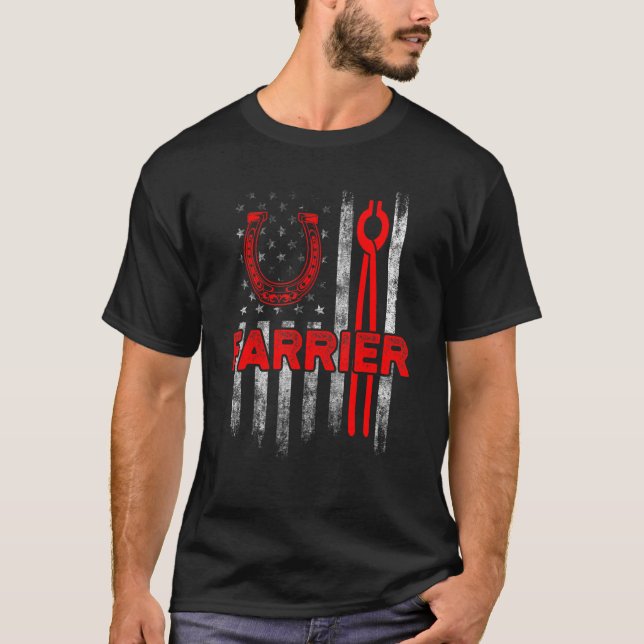 Camiseta Farrier Horseshoe Hoof Trimming Equine Shoeing 38 (Anverso)