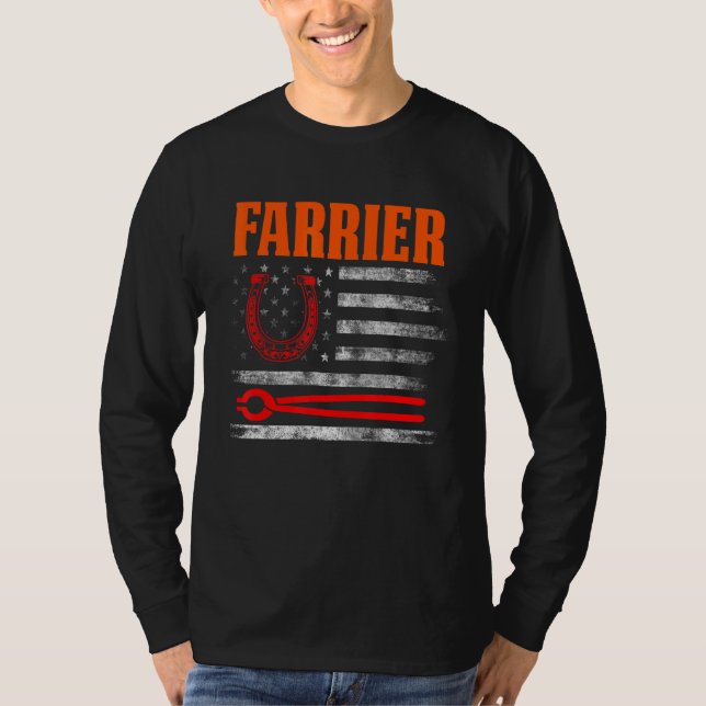 Camiseta Farrier Horseshoe Hoof Trimming Equine Shoeing 39 (Anverso)
