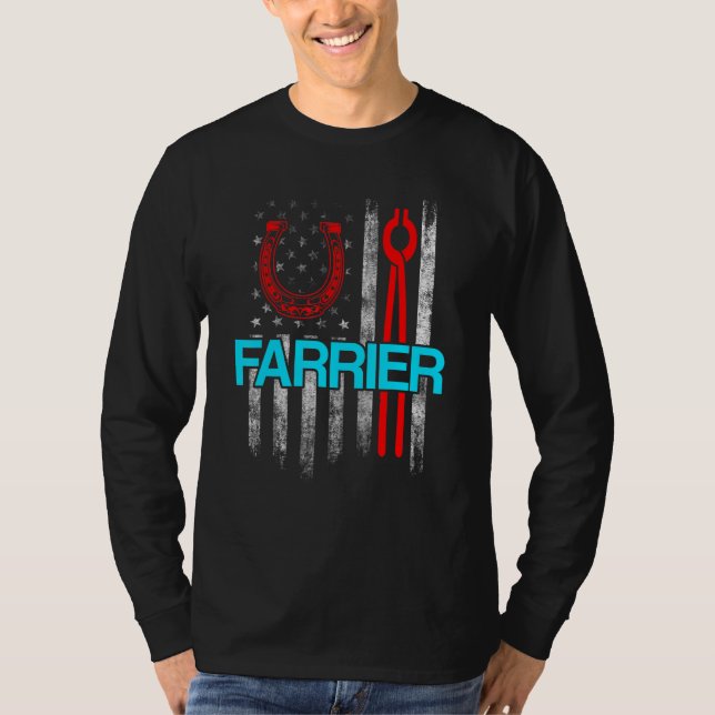 Camiseta Farrier Horseshoe Hoof Trimming Equine Shoeing 40 (Anverso)