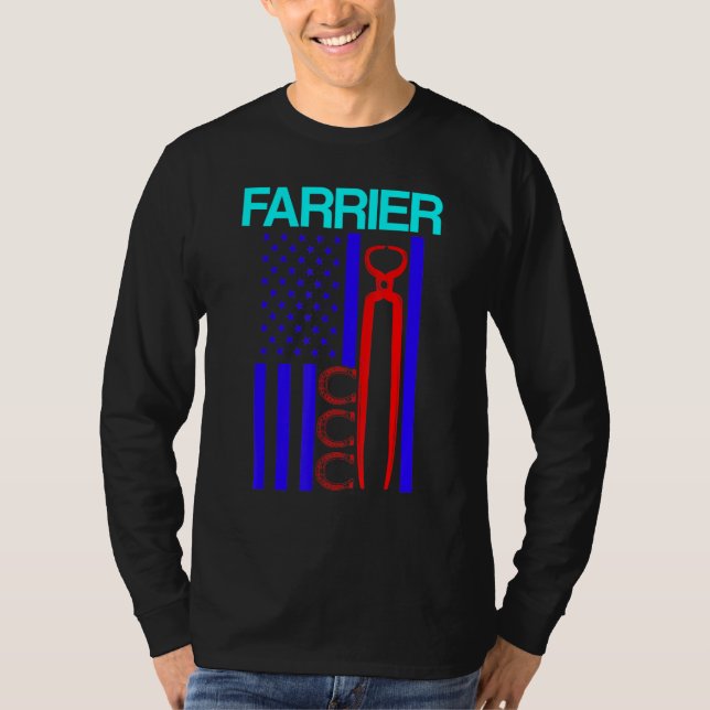 Camiseta Farrier Horseshoe Hoof Trimming Equine Shoeing  6 (Anverso)