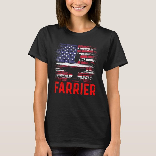 Camiseta Farrier Horseshoe Hoof Trimming Equine Shoeing 66 (Anverso)