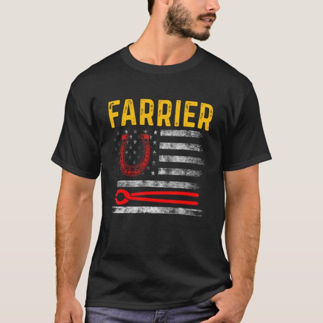 Camiseta Farrier Horseshoe Hoof Trimming Equine Shoeing 93 (Anverso)
