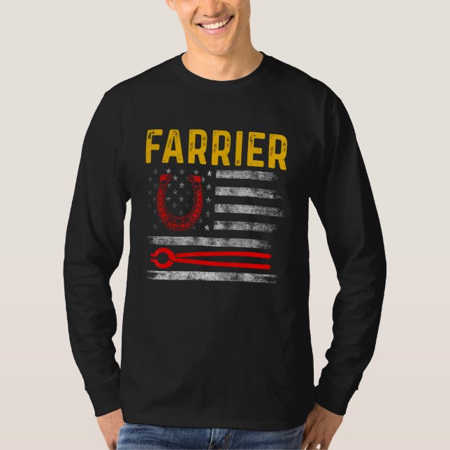 Camiseta Farrier Horseshoe Hoof Trimming Equine Shoeing 93 (Anverso)