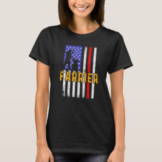 Camiseta Farrier Horseshoe Trimming Equine Shoes _3