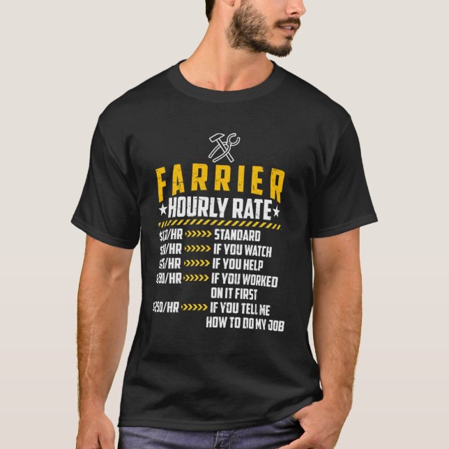 Camiseta Farrier Hourly Rate Loves  Blacksmith Labor Rates (Anverso)