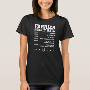 Camiseta Farrier Hourrate Blacksmith Horseshoe Forge