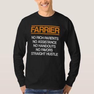 Camiseta Farrier Rich Horseshoof Trimming Equine Shoein
