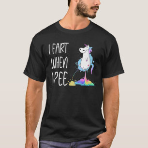 Camiseta Fart Cuando Pee A Unicornio Fartando 1