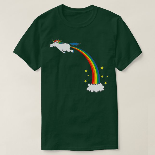 Camiseta Fart de arcoiris de Unicorn (Diseño del anverso)