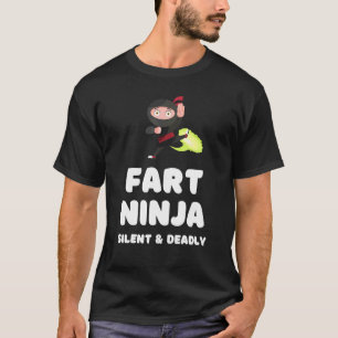Camiseta Fart Ninja Humor de Chiste de pedos mortales silen