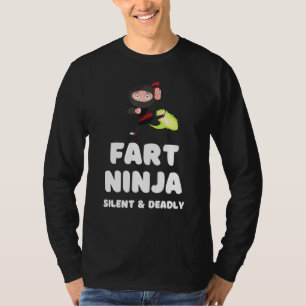 Camiseta Fart Ninja Humor de Chiste de pedos mortales silen