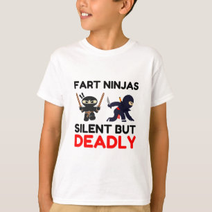 Camiseta Fart Ninjas silencioso pero mortal