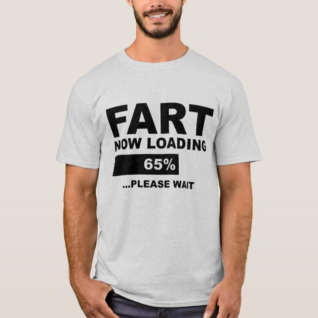 Camiseta Fart Now Cargando (Anverso)