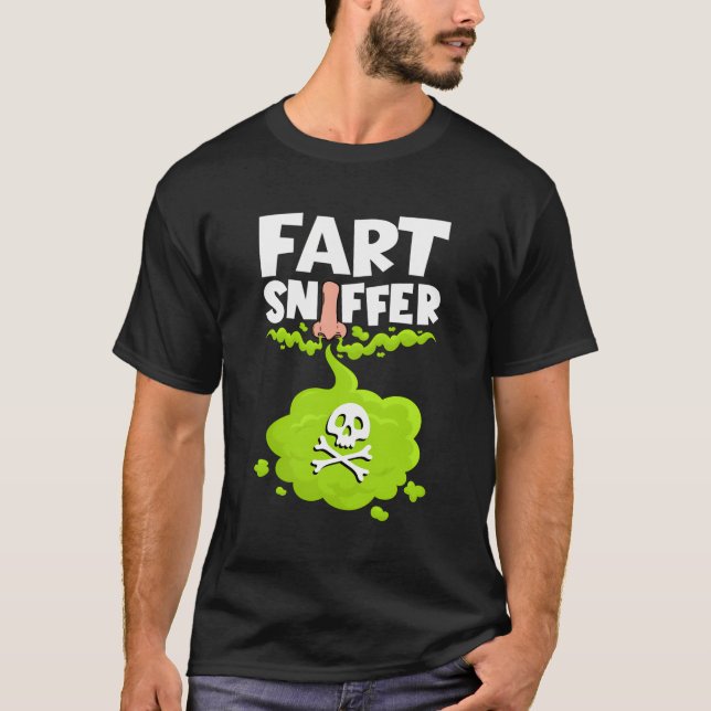 Camiseta Fart Sniffer Shirt Fart Smeller Shirt Weird Funny (Anverso)
