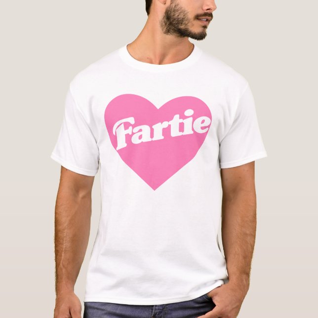 Camiseta Fartie Pink Heart Funny Chiste Pun (Anverso)