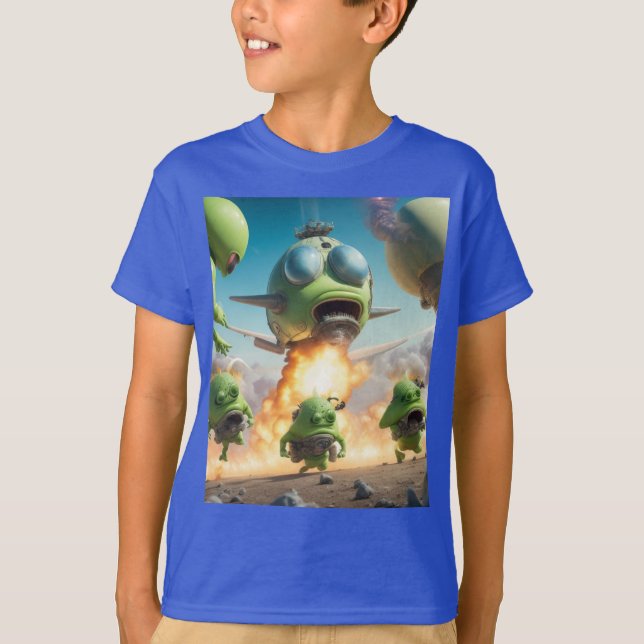Camiseta Farting Alien UFO (Anverso)