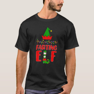 Camiseta Farting Elf Matching Family Lighting Navidades