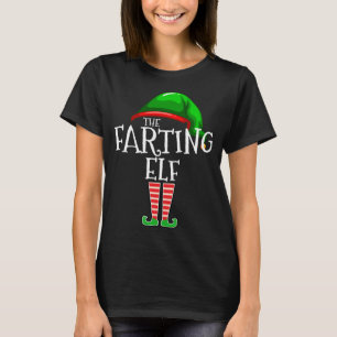 Camiseta Farting Elf Matching Family Navidades Gire Gassy F