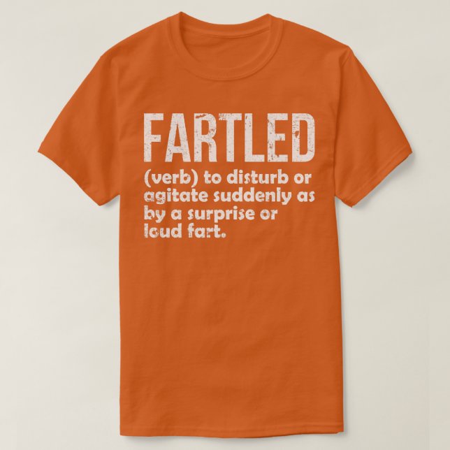 Camiseta Fartled significa humor ofensivo divertido para ad (Diseño del anverso)