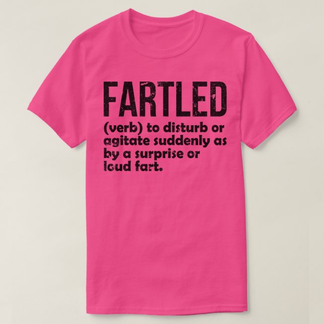 Camiseta Fartled significa humor ofensivo divertido para ad (Diseño del anverso)