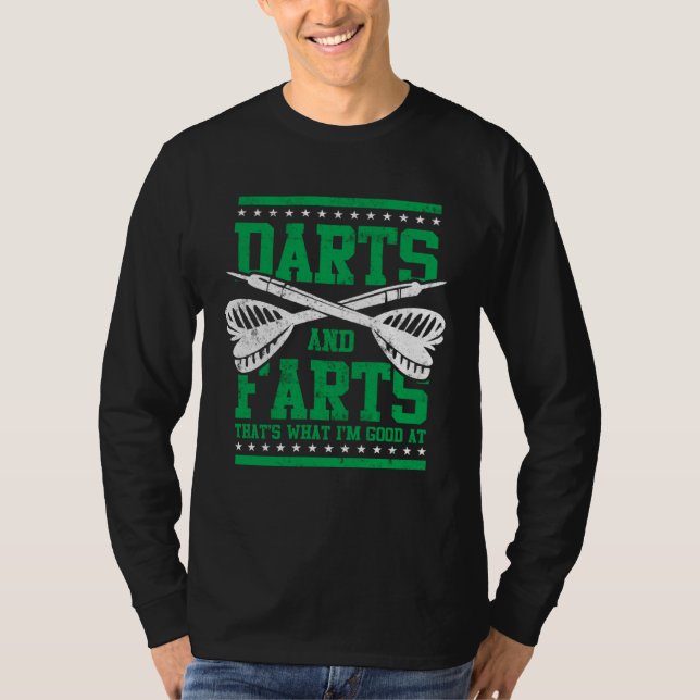 Camiseta Farts and Darts  Dart Player  for Men Great Game (Anverso)