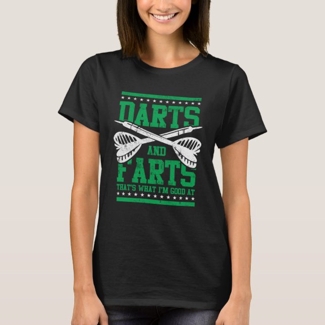 Camiseta Farts and Darts  Dart Player  for Men Great Game (Anverso)