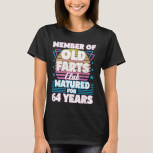 Camiseta Farts Club de 64 años Funny 64th Birthday Men Da
