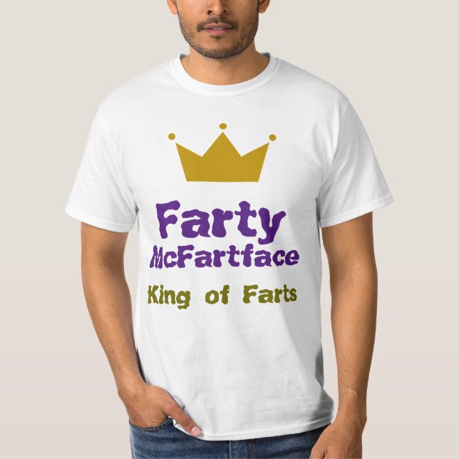 Camiseta Farty McFartface - el rey de Farts (Anverso)